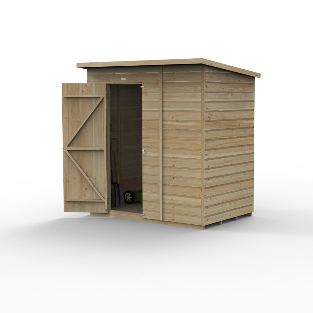Beckwood 6×4 Pent Shed – No Windows – with Installation 5013053197622 2